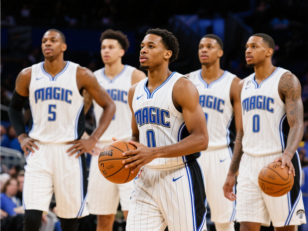 魔术队的这套首发阵容堪称攻守兼备，既有经